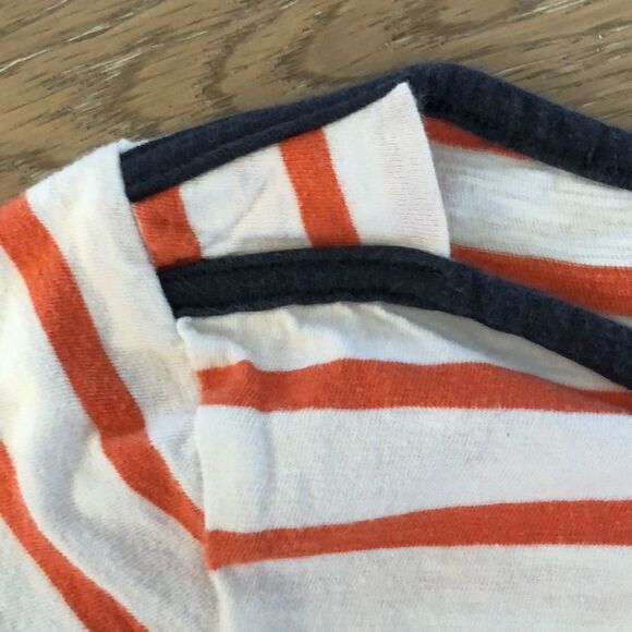 Gap Kids Red and White Striped Short Sleeved Tee, Girls 8 - Picture 2 of 3